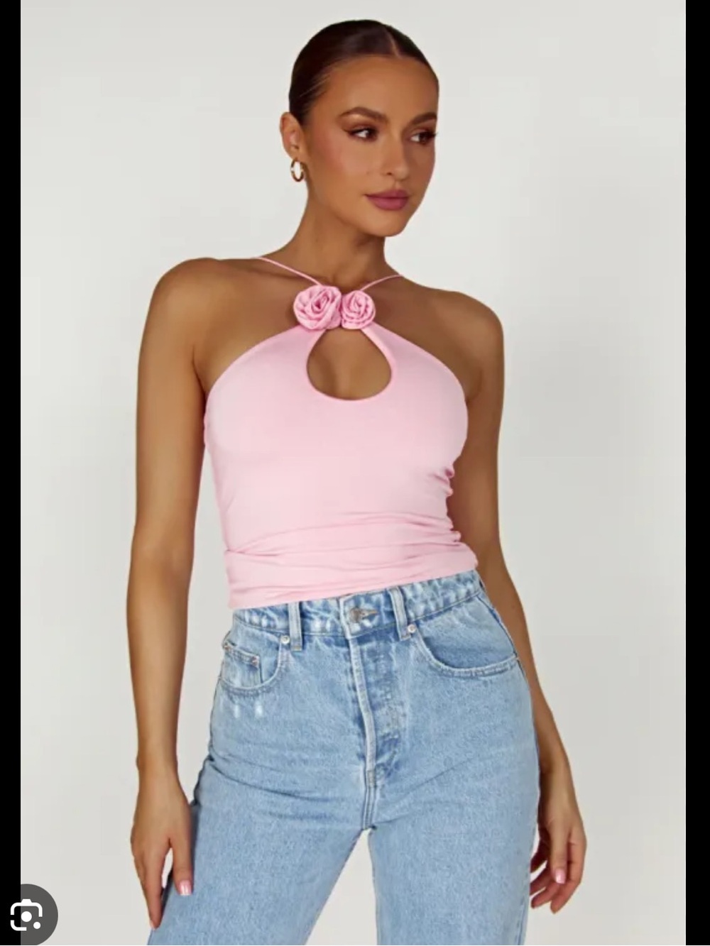 Meshki Adeline Rose Halter Top